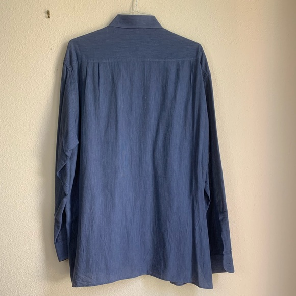 Ermenegildo Zegna XXL navy men’s dress shirt - Picture 2 of 3